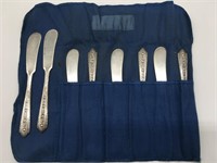 Set Of 8 Wallace Sterling Silver Butter Spreaders