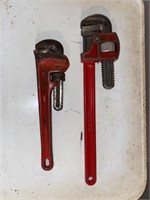 Pair of Vintage Plumber's Pipe Wrenches