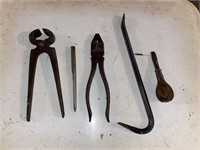 Collection of Vintage Metal Hand Tools
