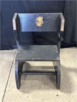 Wooden Child’s chair or footstool 13"x16.5"x17"