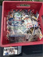 Large assortment of football cards