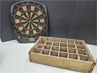 Battery Operated Dart Board Soda Crate See Pics