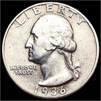 1836-D Washington Silver Quarter CLOSELY