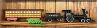 C & N W R Pioneer wooden train