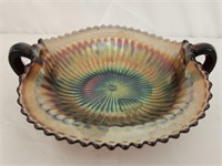 Antique Carnival Glass Bonbon Bowl