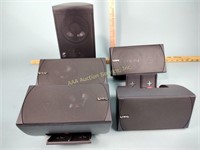 Infinity surround sound speaker set - works