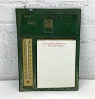 12x9" Vinyage Thermometer Advertising