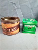 Vintage "Picobac" Tobacco Tin plus Bag Balm