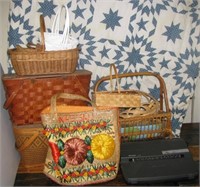 (2) Vintage picnic baskets including Jerywil,