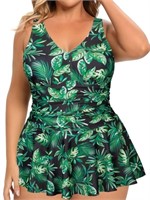 P3808  Shealles Plus Size Swimdress  XL