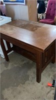 Wooden desk, 25”x42”x30”