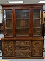 China cabinet, cabinet and hutch two separate