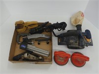 BOX: RYOBI 3.25" PLANER, STANLEY HAND PLANE, ETC.