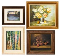 Lot of Four Pieces of Artwork.