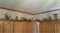 Vintage Items Above Kitchen Cabinets