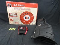 IH Farmall Garage Stool and Black Vest w/IH patch: