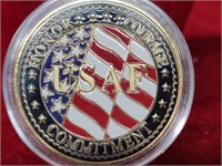 Air Force Colorized Coin