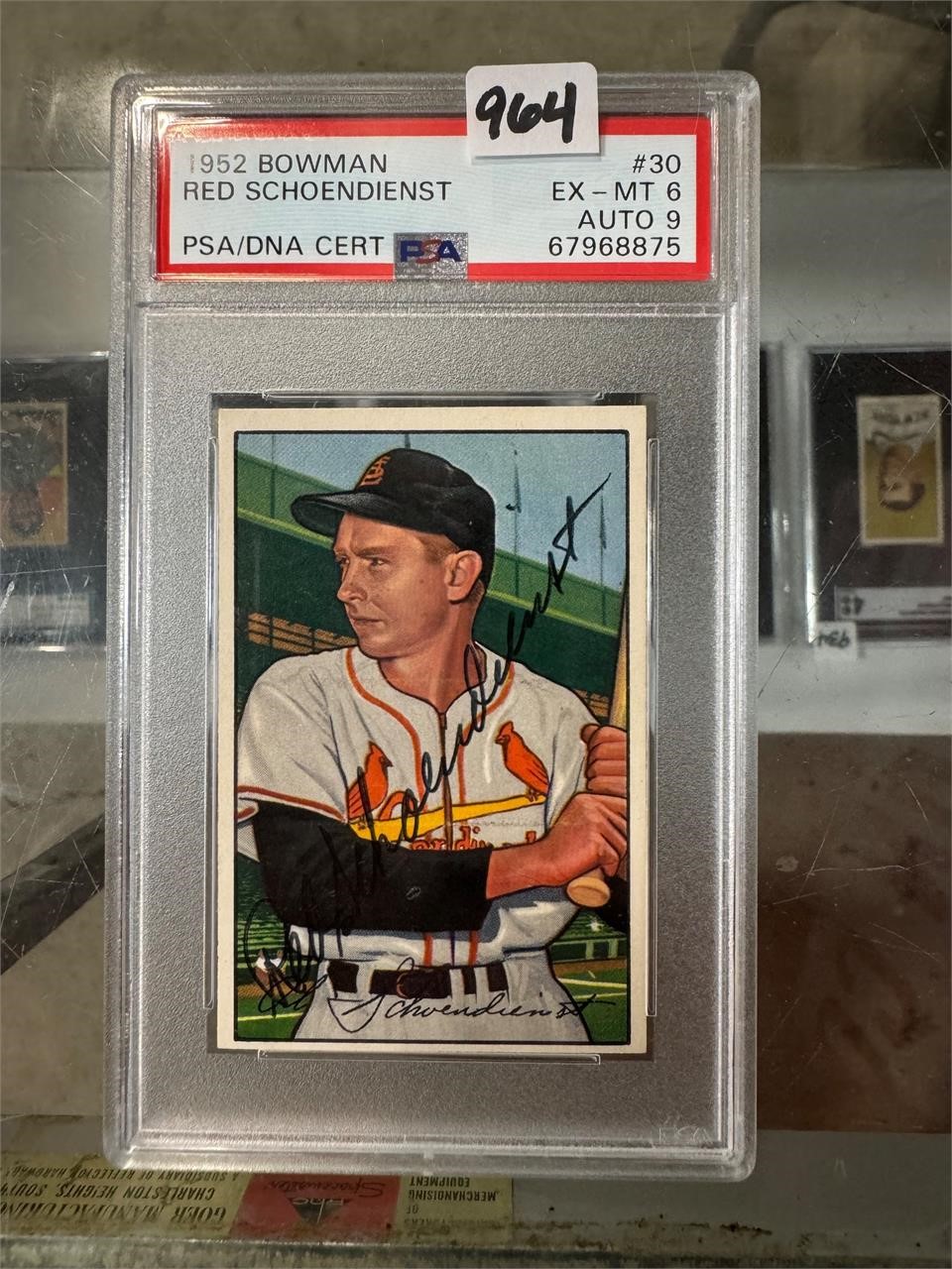 1952 Bowman - Red Schoendienst - Signed