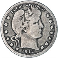 1912 s Barber Quarter