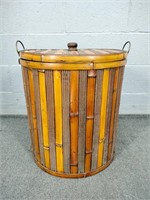 Edward Hecht Wood Storage Bamboo Basket