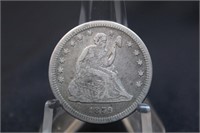 1859 Seated Liberty Quarter Dollar