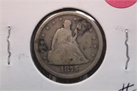 1875-S Seated Liberty 20 Cent Piece Coin