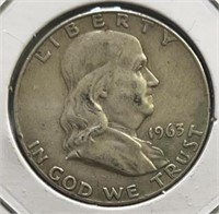 1963D Franklin Half Dollar