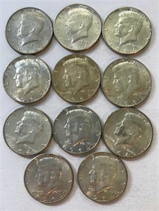 (11) Kennedy Half Dollars 40% Silver