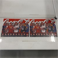 Pair of 1999 coca-cola racing family posters