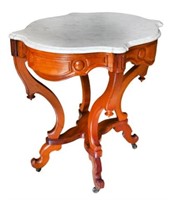 Antique Marble Top Side Table