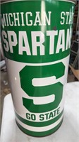 Michigan State Spartans Trash Can 10x19”