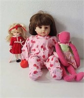 Dolls and rabbit