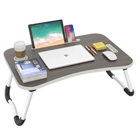 BUYIFY Folding Lap Desk, 23.6 Inch Portable Wood