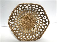 Woven Vintage natural fiber basket