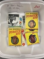 (12) 1960's Baseball Inserts, etc. with Stars