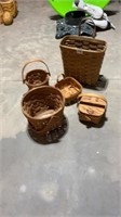 5 Longaberger baskets