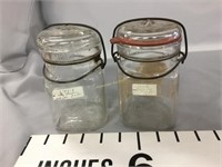 Queen glass jars with wired lids