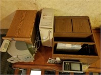 MISC. LOT -- MICROWAVE CART - OLD AM/ FM RADIO/ AN
