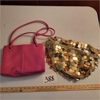 Gold and Pink Handbags