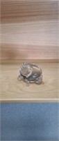 Vintage blown glass frog/toad paperweight