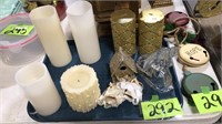 Variety candles, etc.