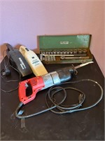S-K Tool Box, Milwaukee Hack Saw, Hand Vacs