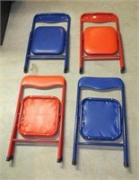 4 PRIMARY COLOR CHILDRENS CHAIRS