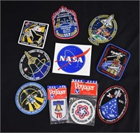 10 pc NASA Astronaut Patches and Sticker