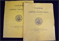 2 Different Sets Dept of NAVY- UNIFORMS OF THE US