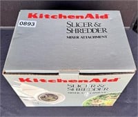 Kitchen Aid Slicer & Shredder.