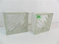 2 Glass Blocks - 7.5" x 7.5"