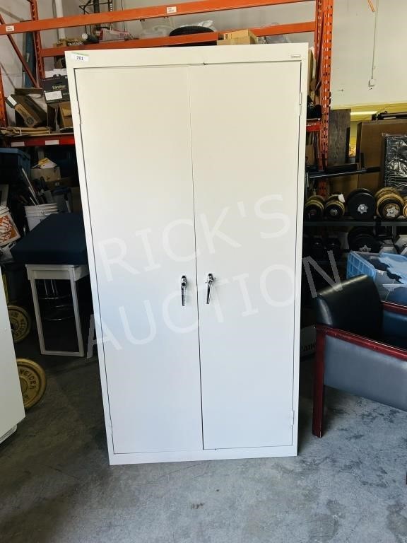 2 door metal storage cabinet  by Sandusky