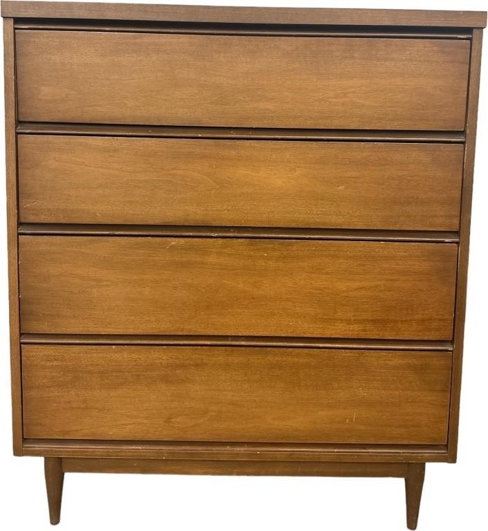 Mid Century 4-Tier Wood Dresser