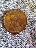 1941 WheatPenny No Mint Mark